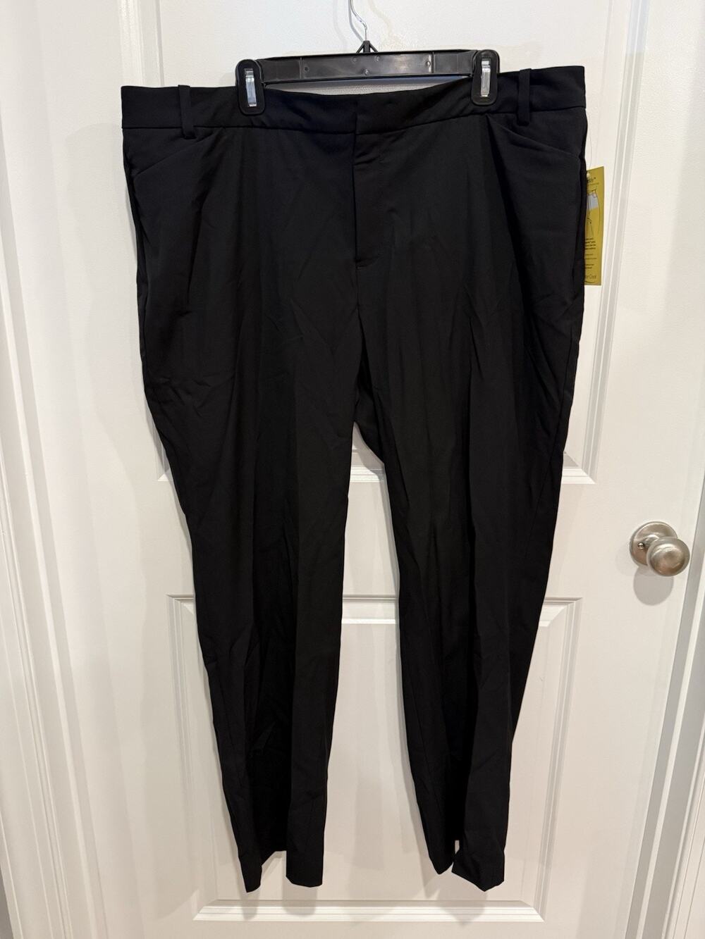 Coldwater Creek NEW Natural Fit Straight Leg Pant Black Women's Size 18 NWT